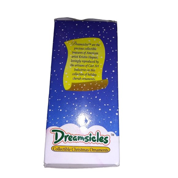 VTG Dreamsicles Cherub and Bunny Boxed Ornament Angel and Rabbit Ornament 1994 - Picture 3 of 6